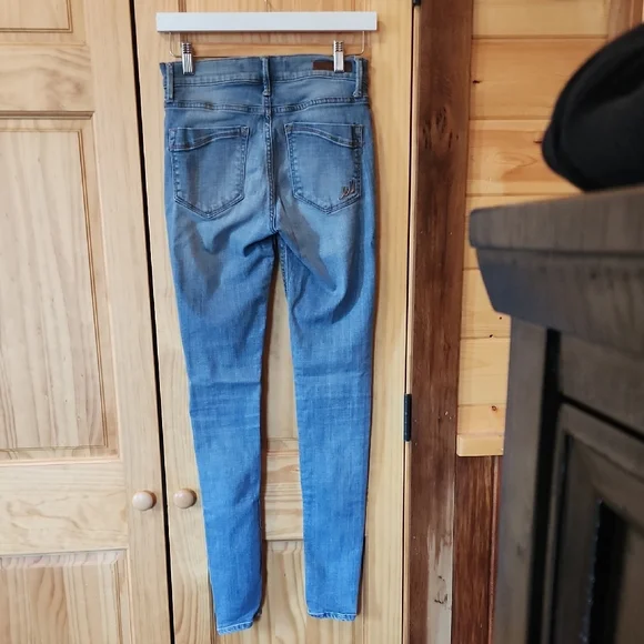Express Light Blue 4L Skinny Jeans - Picture 3 of 5